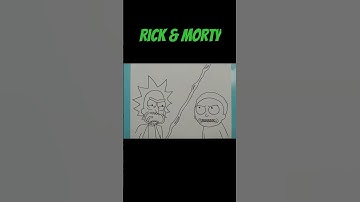 How To Draw Rick And Morty | Rick & Morty #shorts #drawing #draw #rickandmorty