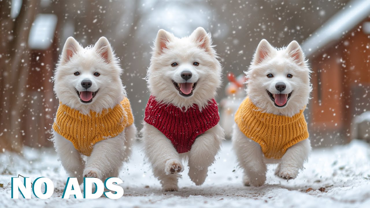 12 часов телеканалов для собак 🐶☃️ Спокойная музыка для собак без стресса 🎶 Релаксация и глубокий