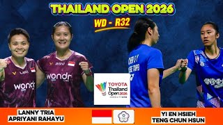 Lanny Tria Mayasari/Apriyani Rahayu vs Hsieh/Teng | Thailand Open 2026