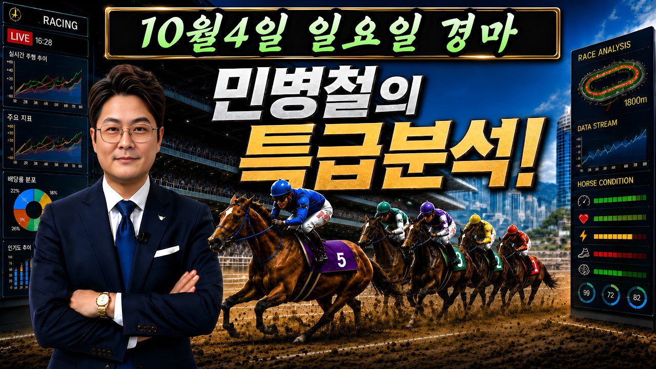 #10월4일 일요경마! 고배당 특급 분석!