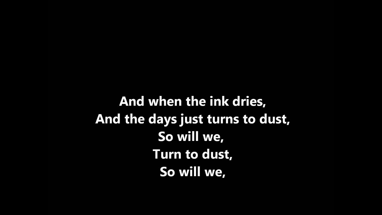 Frank Ocean Dust, lyrics on screen HQ YouTube