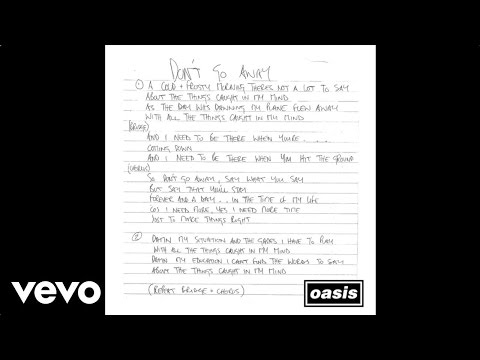 Oasis - Don't Go Away (Mustique Demo)