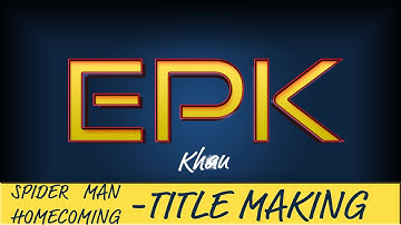 Spider Man The HomeComing | Title making | Photoshop |   Tom Holland Michael Keaton Jon Favreau