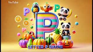 Fun Letter P Rhyme for Kids | Learn Words Starting with P