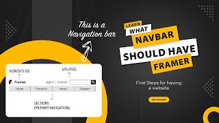 Web Navigation 101 in Framer | Have a Website with coding