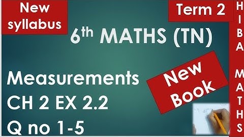 6th maths term 2 chapter 2 exercise 2.2 question 1-5 tn samacheer new syllabus 2020-2021