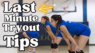 Last Minute Tips For Making The Volleyball Team!