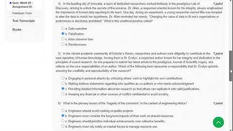 NPTEL 2024 ETHICS IN ENGINEERING PRACTICE WEEK 5 SOLUTION