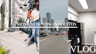 vlog: studio apartment hunting in Houston on a $1,100 budget + new boyfriend👀😯😍 (life update)