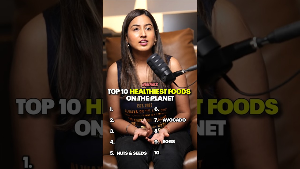 GUESS THE TOP 10 HEALTHIEST FOODS ON THE PLANET 🌎🥑🫐  #thehotcoldshow #top10 #healthiest #food #short