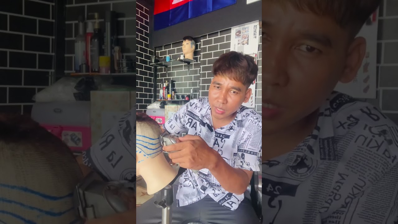 ពន្យល់ពីរបៀបឈូសសក់អោយមានភាពប្រដេញ