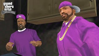 Ballas vs Groves 'GROVE 4 LIFE' Mission in GTA San Andreas! (Gang Switch)