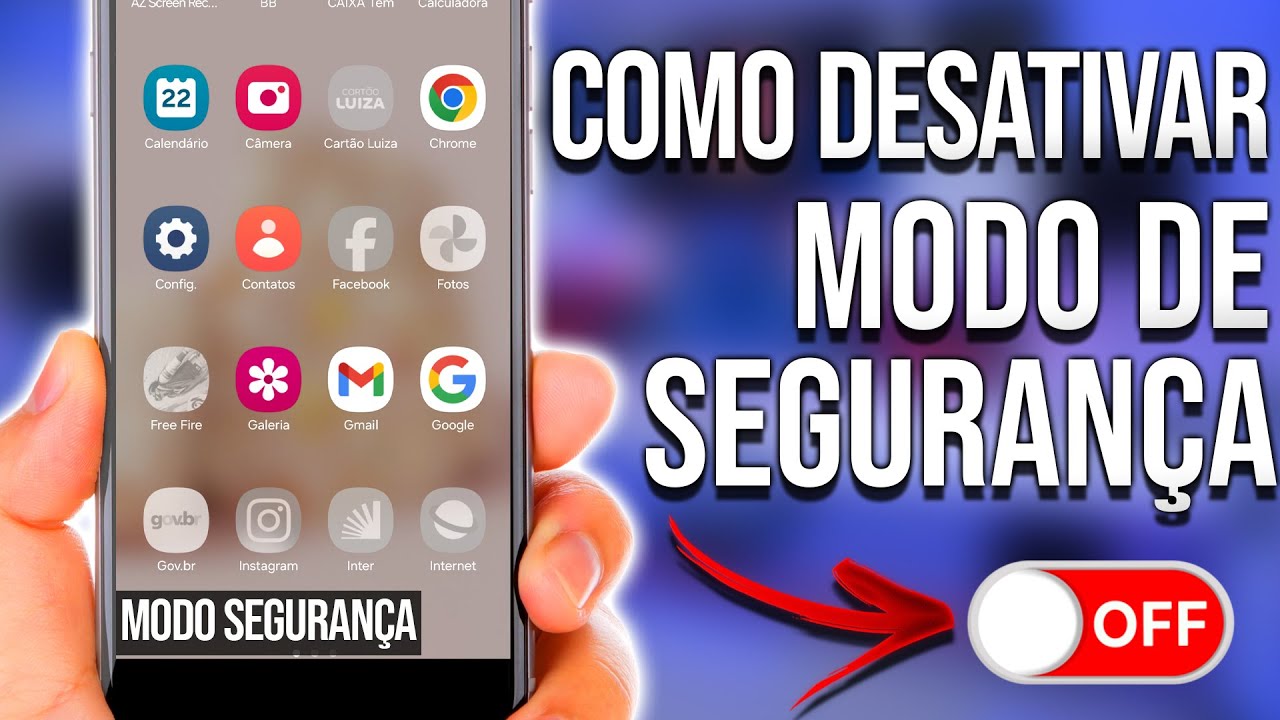 Como tirar o modo segurança do celular - YouTube