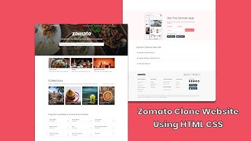 Zomato Clone Using HTML CSS | The Webfix
