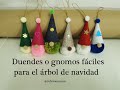 Duendes o gnomos para el árbol de Navidad