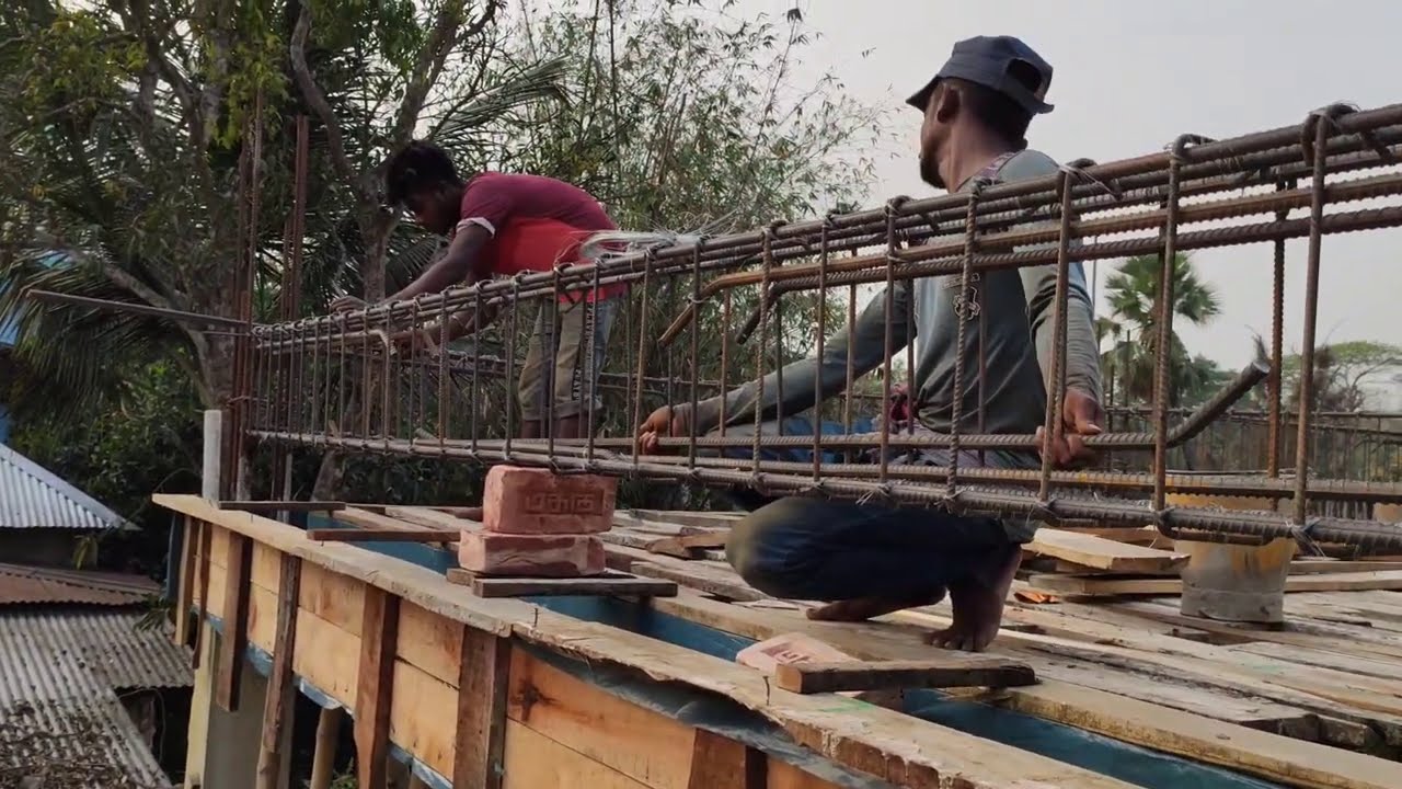 তিন তলা ফাউন্ডেশন এর টাই ভিম কিভাবে সটিক নিয়ম দিতে হবে  Momin construction