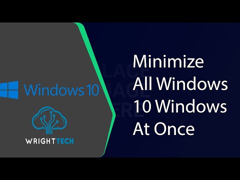 How To Minimize All Windows 10 Windows At Once