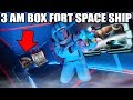 3AM BOX FORT SPACESHIP CHALLENGE!! 📦😱Scary Aliens, Space & More!