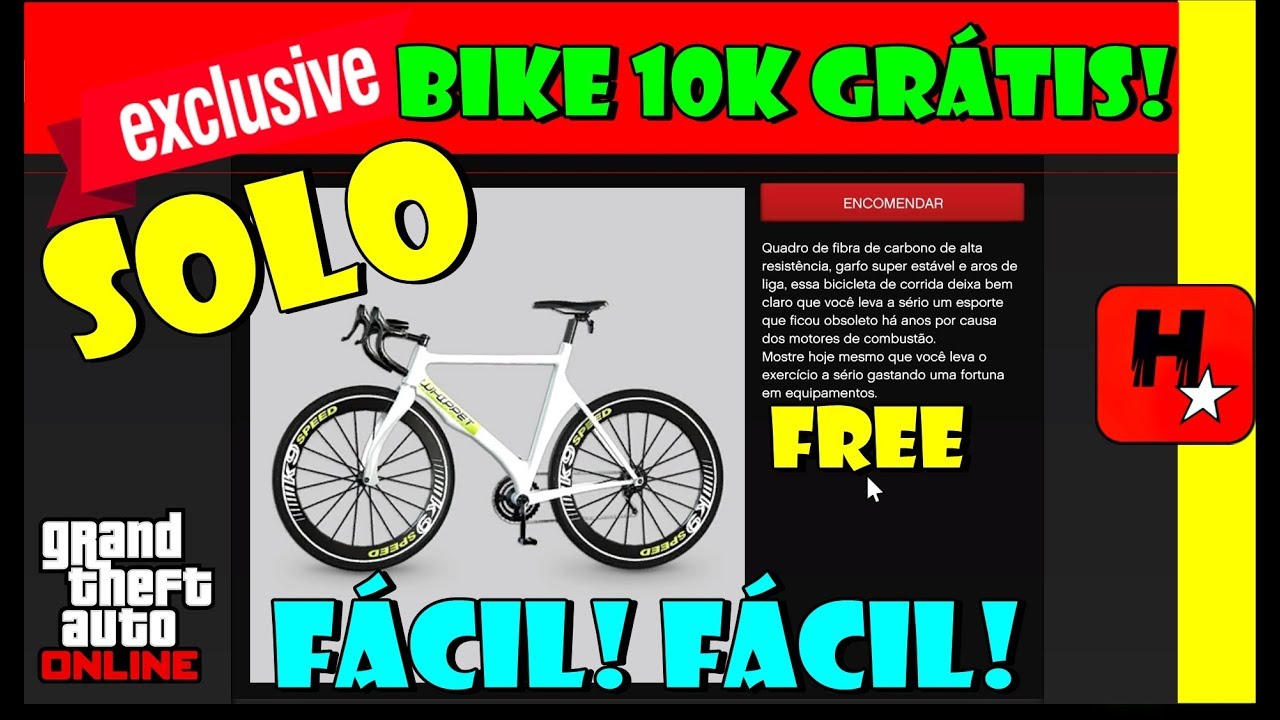 SOLO! Como conseguir Bike de US 10.000,00 de GRAÇA no GTA V Online! PS3, PS4,  XBOX 360, XB ONE, PC 