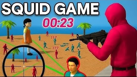 squid game 3D play with solo player k sniper challenge