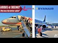 Lauda vs ryanair  which cabin interiour is better   airbus a320  boeing 737800 comparison u.