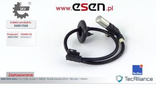 Czujnik ABS MERCEDES C W202, MERCEDES  E S210, MERCEDES CLK C208 TYŁ L/P OE 2025402617
