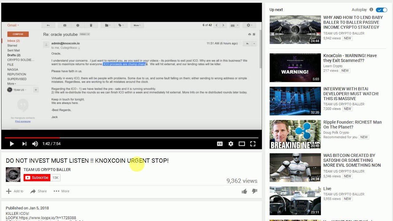 MY THOUGHTS ON KNOXCOIN SCAM AND ORACLE'S INFLUENCE!!!!!