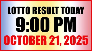 Lotto Result Today 9PM Draw October 21, 2025 Swertres Ez2 PCSO