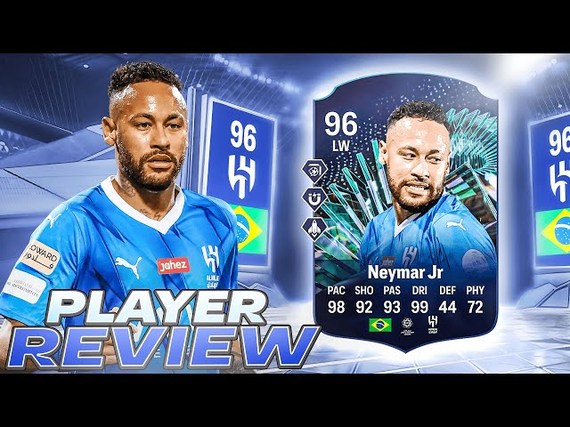 🔥96 TOTS MOMENTS NEYMAR PLAYER REVIEW - EA FC 24 ULTIMATE TEAM class=