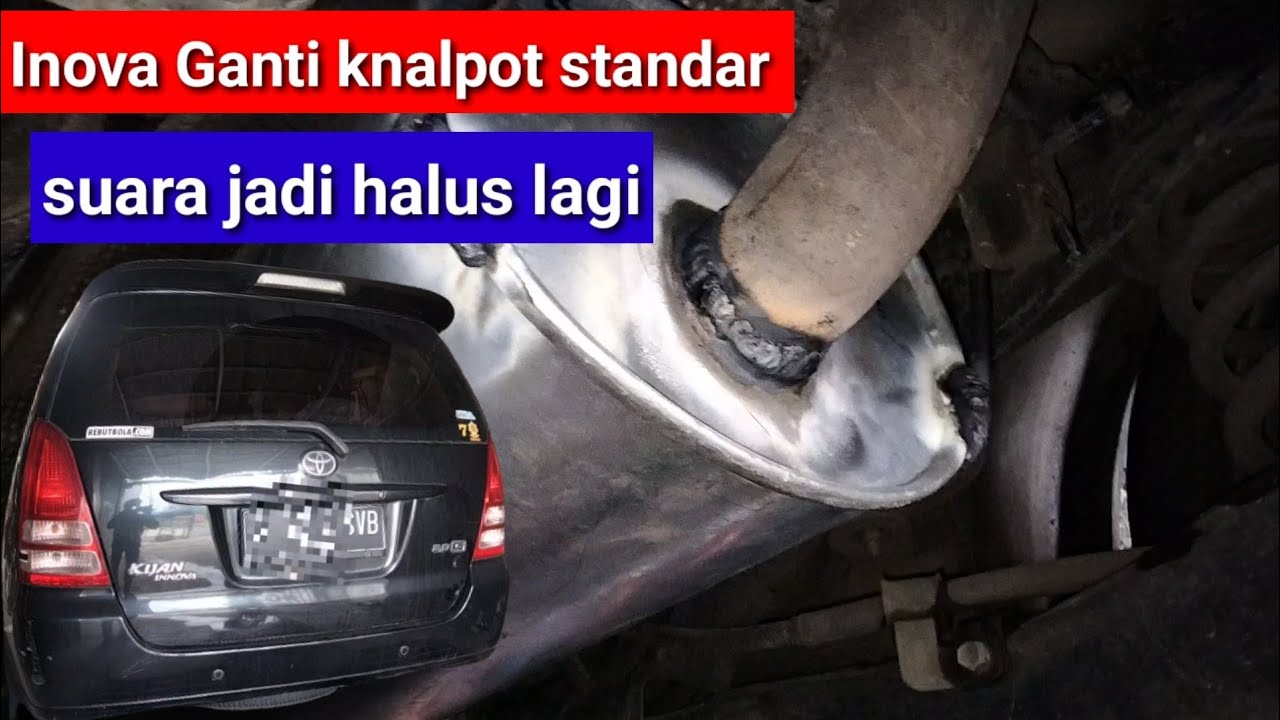 Bosan pasang racing ..Toyota Inova pasang knalpot standar..biar halus ...