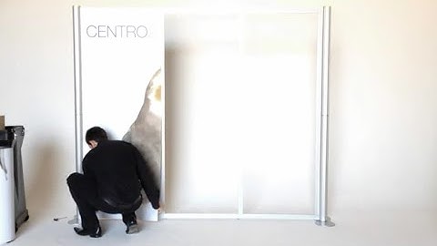 Mirage Display - Centro Portable Exhibition Display - Setup