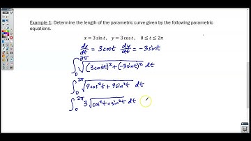 Section 9-3 Video 1- Finding Arc Lengths of Curves Given by Parametric Equations