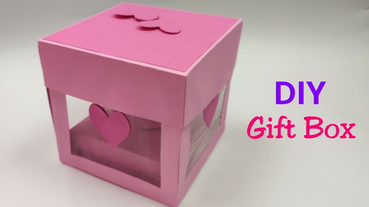 DIY Gift Box|Gift Box Decoration Ideas|EASY Paper Craft Idea ...