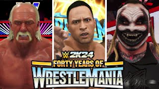 I Beat ALL of 40 Years of WrestleMania in One Video...