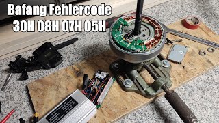 Bafang Kurzschluss Fehlercode 30H, 08H, 07H, 05H, E-Bike Checken & Motor prüfen/ Controller Defekt 