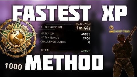 How to Level 1000 in Under a Month!!! Fastest XP Method P-Hami Level 1000 | Call of Duty WWII
