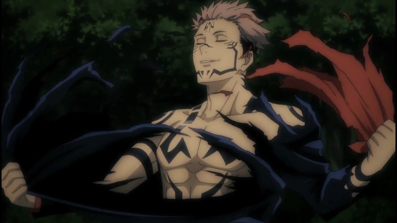 Sukuna rips his shirt off  Jujutsu Kaisen