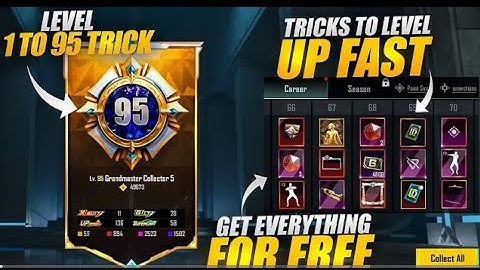 Level 1 To 95 😱| Tricks To Level Up Fast | New Collection Feature | PUBG MOBILE