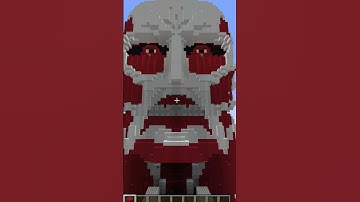 Minecraft Colossal Titan Build ⚔ #Shorts