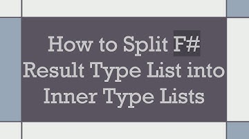 How to Split F#  Result Type List into Inner Type Lists