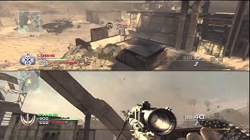 1V1 IN SPLIT SCREEN TRICKSHOT LAST KILL
