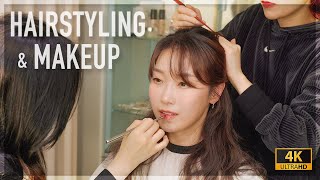 ASMR 😪 I got Hair styling & Makeup for the year-end party In Seoul 🫧 Good for sleeping
