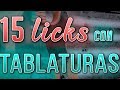 [COMPILADO] 15 LICKS CON TABLATURAS 🔥| ROCK, BLUES, CHRIS ROCHA