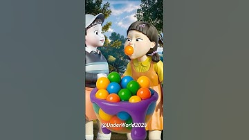 Squid Game AI Korean Snack Popping Candy Balls ASMR #squidgame #squidgame2 #ai #asmr