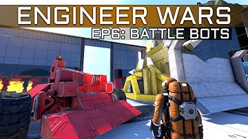 Space Engineers: Battle Bots/Robot Wars! - ENGINEER WARS #6 3v3 Build-Off