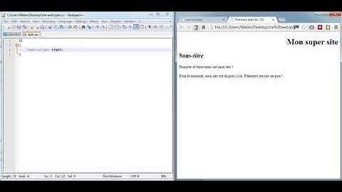 27 HTML et CSS  :Formatage du texte (L