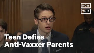 Teen Rebells Against Anti-Vaxx Parents, Testifies to Congress