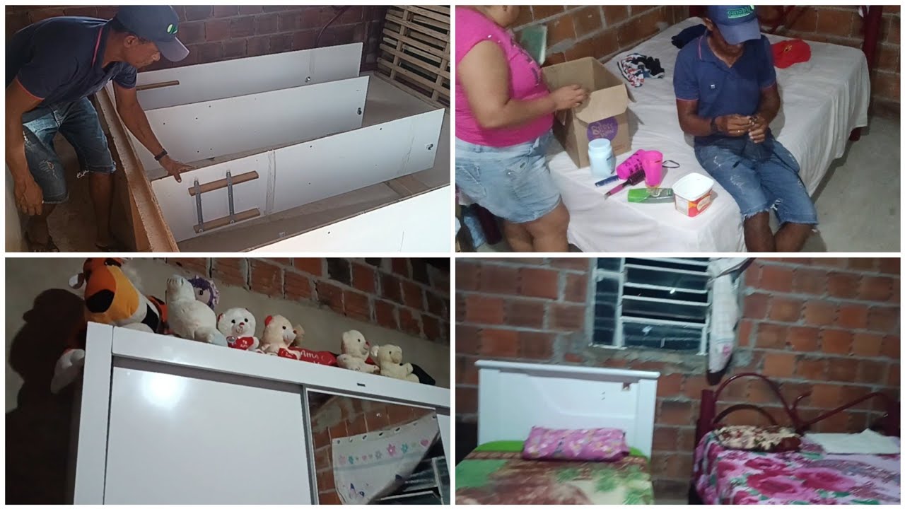 MONTAMOS O GUARDA-ROUPA//ORGANIZAMOS TUDO//FICOU PERFEITO 