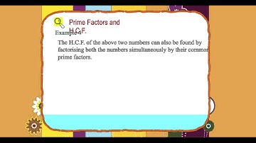 Explore Math Class 5, Unit 04, 06 Prime Factors and H.C