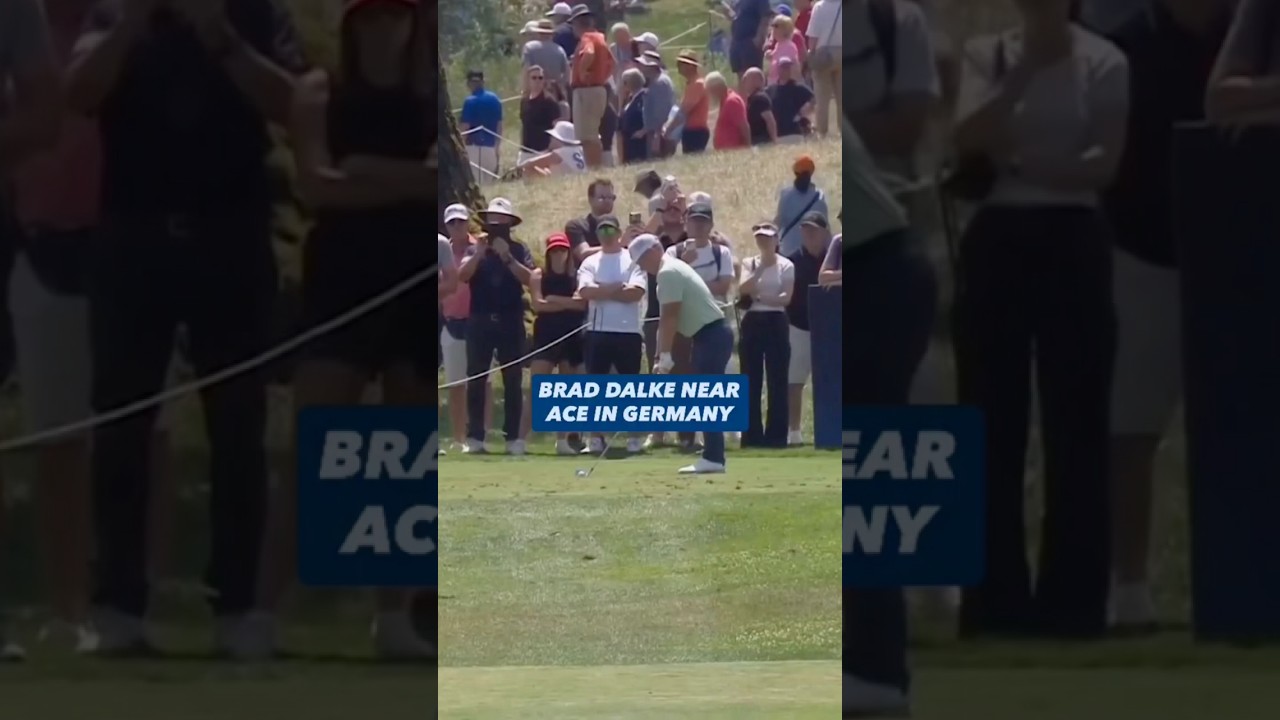 Second hole of his first DP World Tour event 🔥🤯